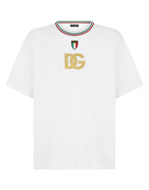Technical jersey T-shirt with DG print and patch -  | Dolce & Gabbana