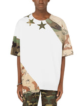 Camouflage patchwork T-shirt with DG logo -  | Dolce & Gabbana
