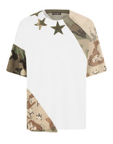 Camouflage patchwork T-shirt with DG logo -  | Dolce & Gabbana