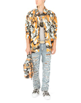 Printed cotton T-shirt with patch embellishment -  | Dolce & Gabbana