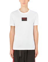 Cotton T-shirt with patch -  | Dolce & Gabbana