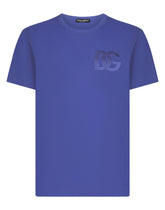 Cotton T-shirt with DG embroidery -  | Dolce & Gabbana