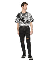 Cotton T-shirt with bandanna print -  | Dolce & Gabbana