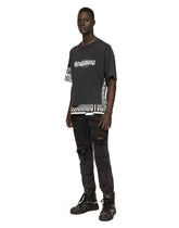 Cotton T-shirt with rips and print -  | Dolce & Gabbana