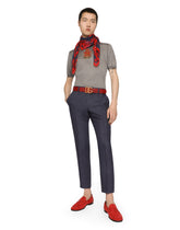 Silk jersey T-shirt with heraldic DG patch -  | Dolce &amp; Gabbana