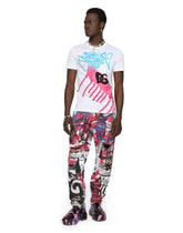 Cotton T-shirt with spray-paint graffiti print -  | Dolce & Gabbana