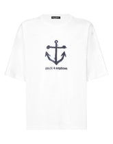 Short-sleeved Marina-print T-shirt -  | Dolce & Gabbana