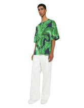 Short-sleeved cotton T-shirt with banana tree print -  | Dolce &amp; Gabbana