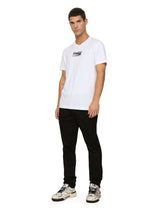 Cotton round-neck T-shirt with print -  | Dolce & Gabbana