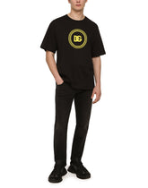 COTTON T-SHIRT WITH DG LOGO PRINT -  | Dolce &amp; Gabbana