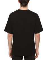 COTTON T-SHIRT WITH DG LOGO PRINT -  | Dolce &amp; Gabbana