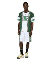 Technical jersey T-shirt with logo print -  | Dolce & Gabbana