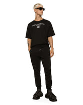Cotton T-shirt with DG embroidery -  | Dolce &amp; Gabbana