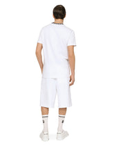 Cotton round-neck T-shirt with DG embroidery -  | Dolce &amp; Gabbana