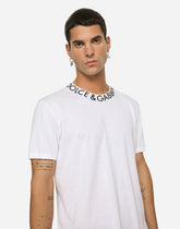 Round-neck T-shirt with Dolce&amp;Gabbana print -  | Dolce &amp; Gabbana