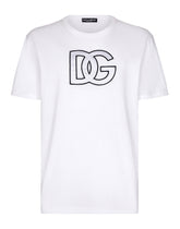 Cotton T-shirt with DG patch -  | Dolce & Gabbana