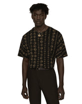 All-over coin print cotton T-shirt -  | Dolce & Gabbana