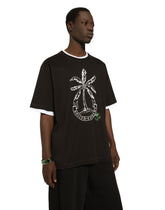 Short-sleeved banana-tree-print T-shirt -  | Dolce & Gabbana