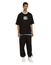 Short-sleeved T-shirt with DG logo print -  | Dolce &amp; Gabbana