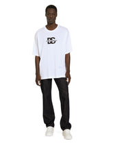 Short-sleeved T-shirt with DG logo print -  | Dolce &amp; Gabbana