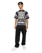 Short-sleeved Marina-print T-shirt -  | Dolce & Gabbana