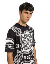 Short-sleeved Marina-print T-shirt -  | Dolce & Gabbana