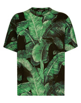 Short-sleeved banana-tree-print T-shirt -  | Dolce &amp; Gabbana