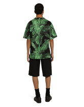 Short-sleeved banana-tree-print T-shirt -  | Dolce &amp; Gabbana