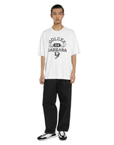 Cotton round-neck T-shirt with Dolce&amp;Gabbana logo -  | Dolce &amp; Gabbana