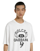 Cotton round-neck T-shirt with Dolce&amp;Gabbana logo -  | Dolce &amp; Gabbana