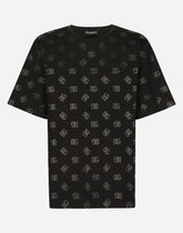 Round-neck T-shirt with DG Monogram print -  | Dolce &amp; Gabbana