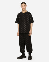 Round-neck T-shirt with DG Monogram print -  | Dolce &amp; Gabbana