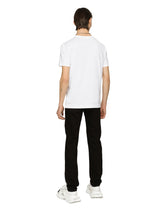 Cotton T-shirt with branded tag -  | Dolce &amp; Gabbana
