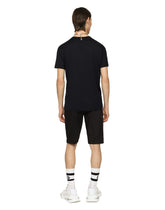 Cotton V-neck T-shirt with branded tag -  | Dolce &amp; Gabbana