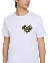 COTTON T-SHIRT WITH CAMOUFLAGE PRINT HEART -  | Dolce &amp; Gabbana