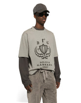 Cotton T-shirt with logo print -  | Dolce &amp; Gabbana