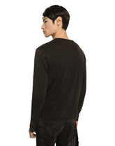 Long-sleeved overdyed jersey T-shirt -  | Dolce & Gabbana
