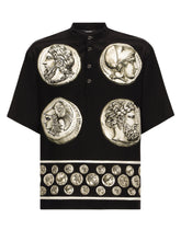 Coin print serafino crêpe de chine T-shirt -  | Dolce & Gabbana