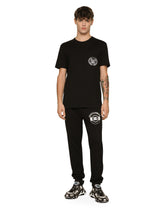 Cotton T-shirt with DG Milano logo embroidery -  | Dolce &amp; Gabbana