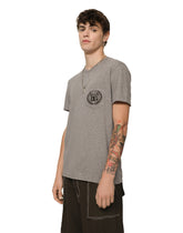Cotton T-shirt with DG Milano logo embroidery -  | Dolce &amp; Gabbana