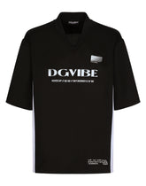 Printed triacetate T-shirt with DGVIB3 embroidery -  | Dolce &amp; Gabbana