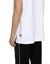 Cotton jersey singlet with DGVIB3 print and logo -  | Dolce &amp; Gabbana