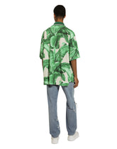Oversize polo-shirt with banana tree print -  | Dolce &amp; Gabbana