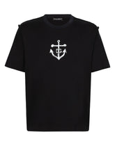 Short-sleeved Marina-print T-shirt -  | Dolce & Gabbana