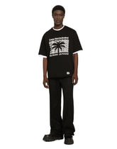 Short-sleeved banana-tree-print T-shirt -  | Dolce & Gabbana