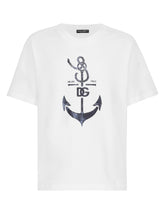 Short-sleeved Marina-print T-shirt -  | Dolce & Gabbana