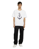 Short-sleeved Marina-print T-shirt -  | Dolce & Gabbana