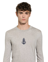 Long-sleeved slim-fit T-shirt with Marina print -  | Dolce &amp; Gabbana