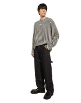 Long-sleeved striped T-shirt with logo -  | Dolce & Gabbana