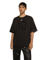Short-sleeved T-shirt with sequin embellishment -  | Dolce & Gabbana